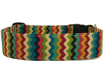 "Fall Stripes" Dog Collar