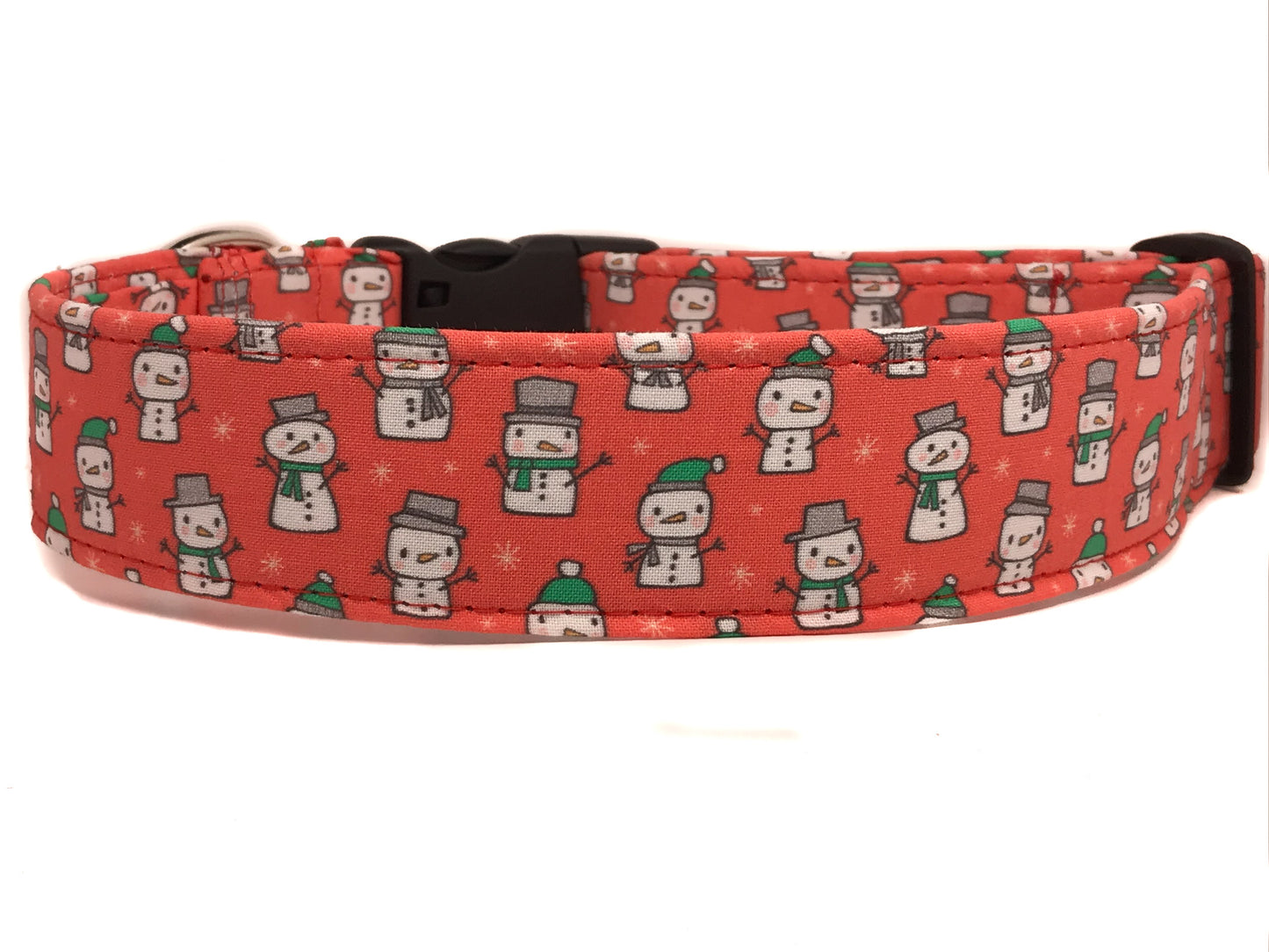 "The Frosty in Red" Dog Collar
