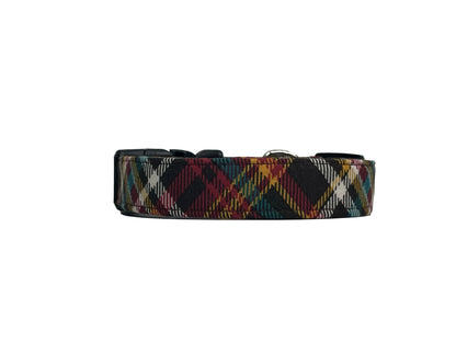 "Bonfire Plaid" Dog Collar