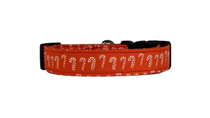 "Candy Canes" Dog Collar