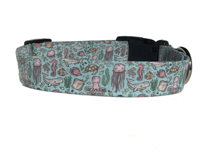 "In the Sea" Dog Collar