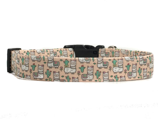"Llamas & Cactus" Dog Collar