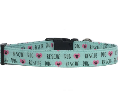 "Rescue Dog" Dog Collar